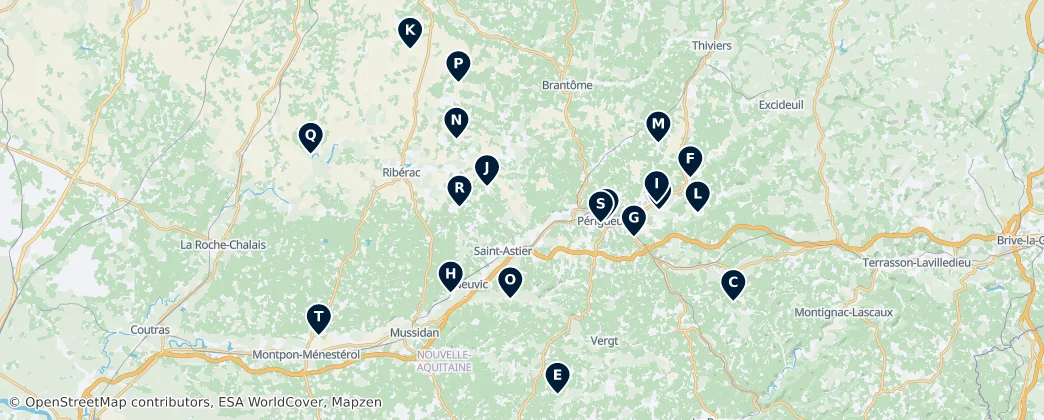 Mapa Historic Heritage Sites