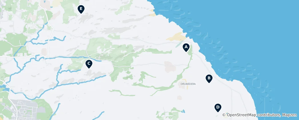 Map of Aruba's Natural Wonders