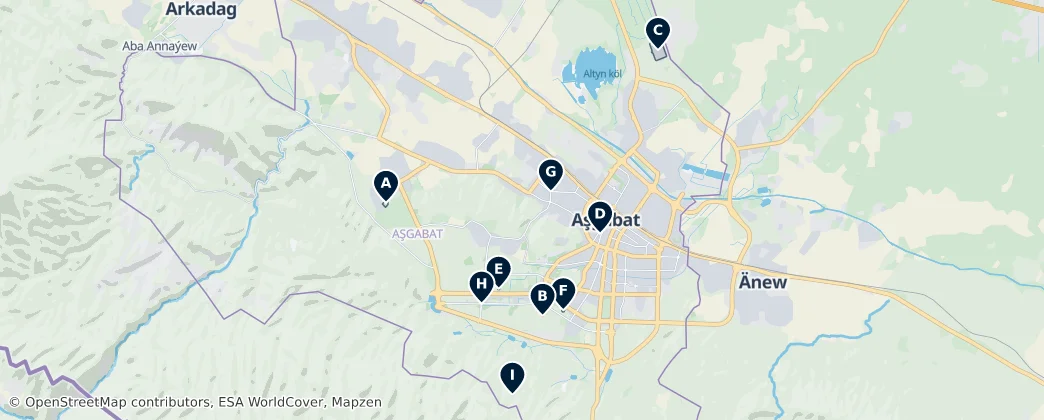 Ashgabat Essentials — Mappa