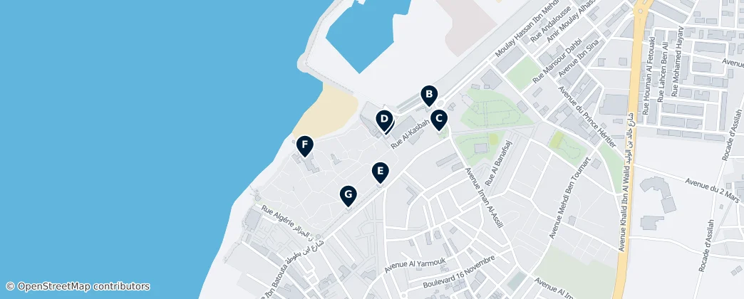 Map of Historic Sites of Asilah