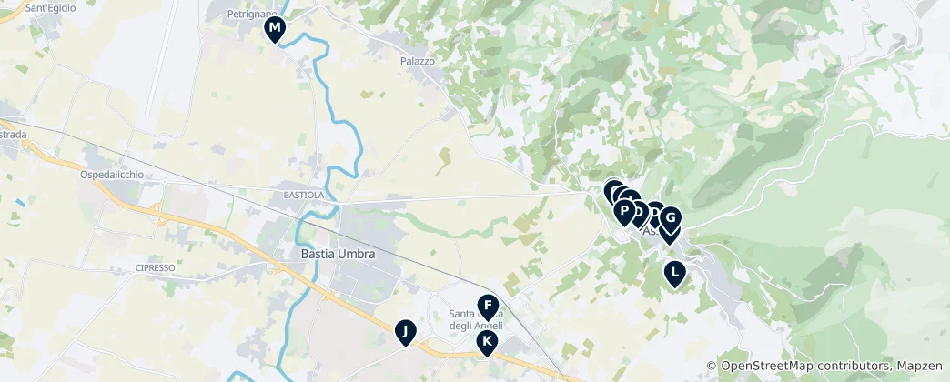 Mapa Assisi Art & Culture