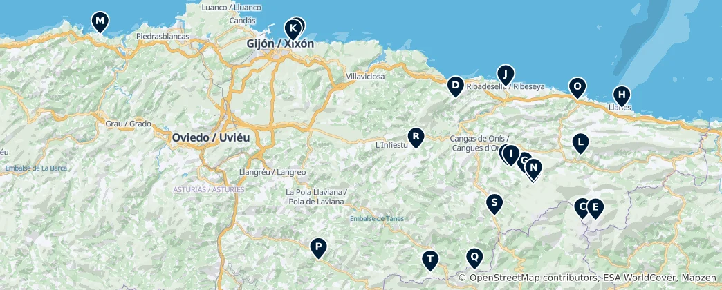Map of Spectacular Viewpoints and Natural Wonders
