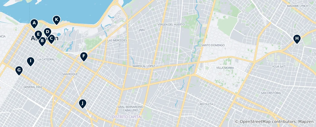 Mappa di ASUNCION's Absolute Essentials