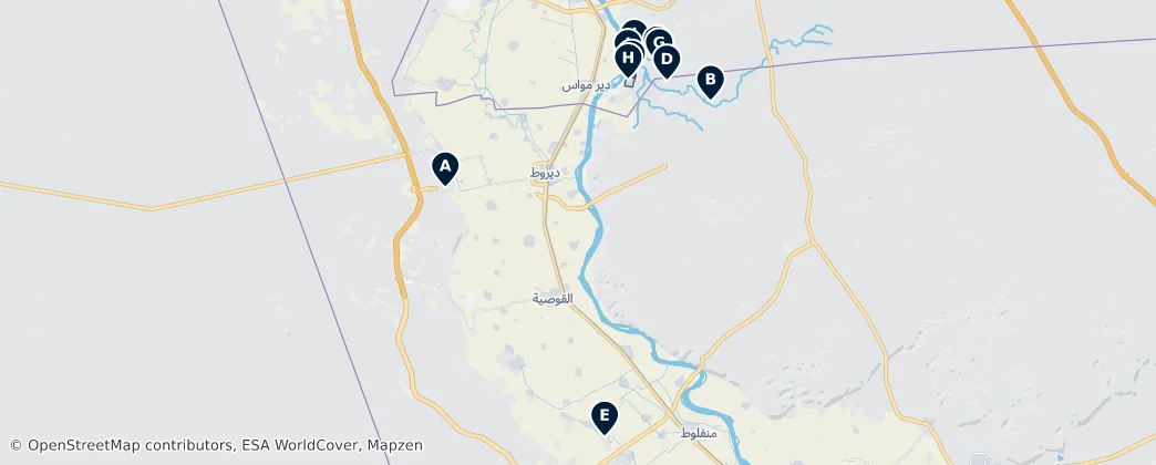 Asyut Governorate Essentials — Map