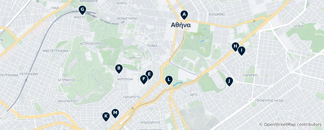 Mapa Najlepsza grecka i regionalna kuchnia