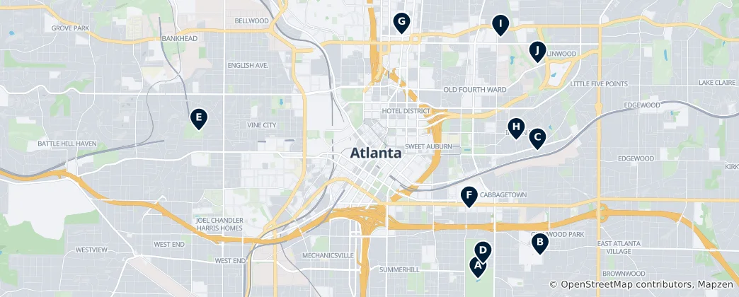Atlanta Parks & Recreation Haritası