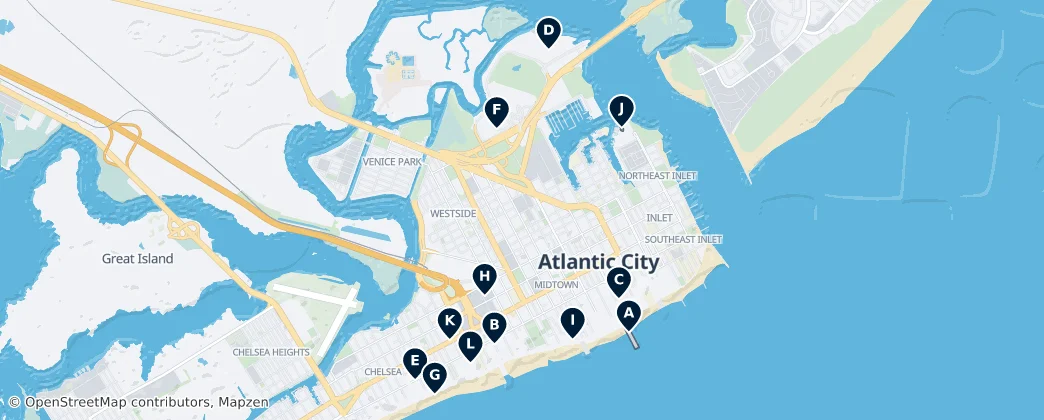Atlantic City Essentials — Mapa