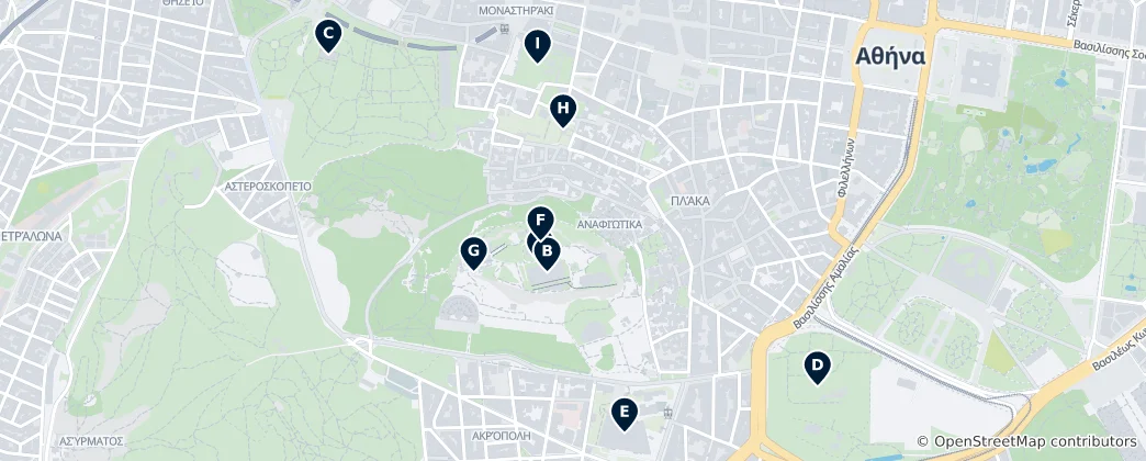Map of Ancient Greek Archaeological Sites