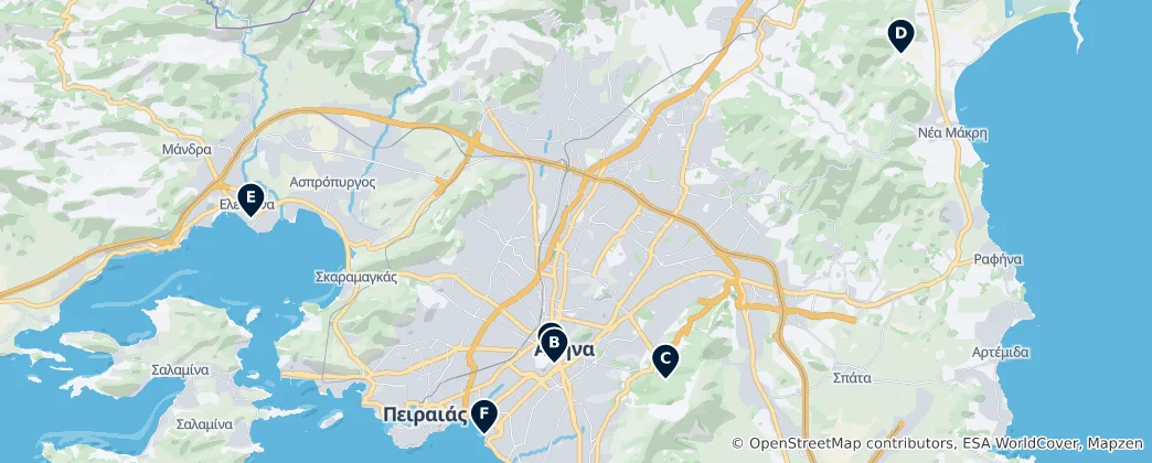 Map of Historic Museums & Castles