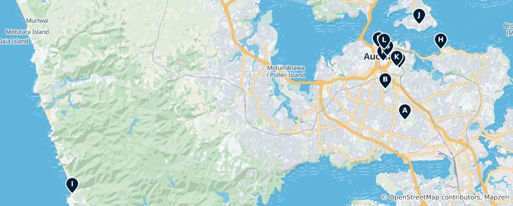 Map of Auckland Region Essentials
