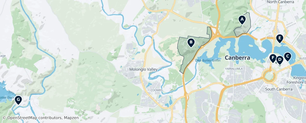 Gardens & Parks — Map