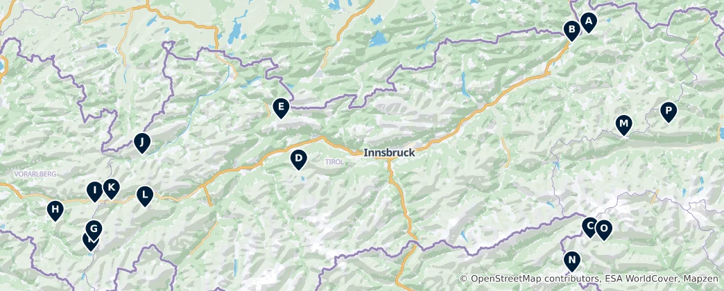 Carte de Alpine Culinary Gems