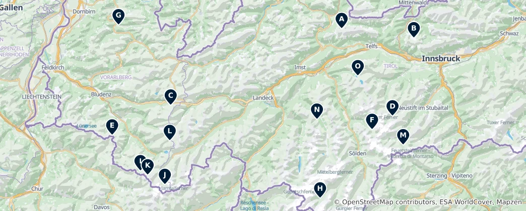 Alpine Mountain Lodges 지도