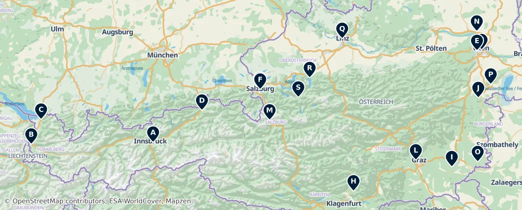 Castles & Palaces — Map