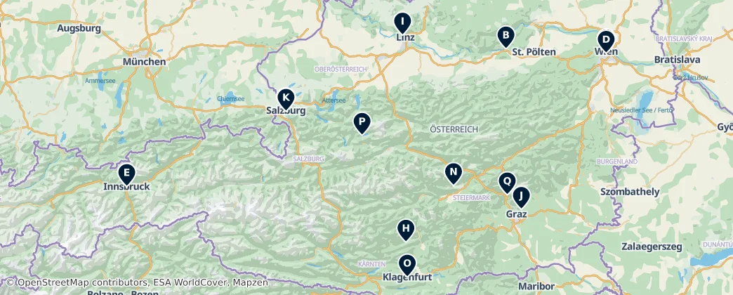 Historic Churches & Abbeys — Map