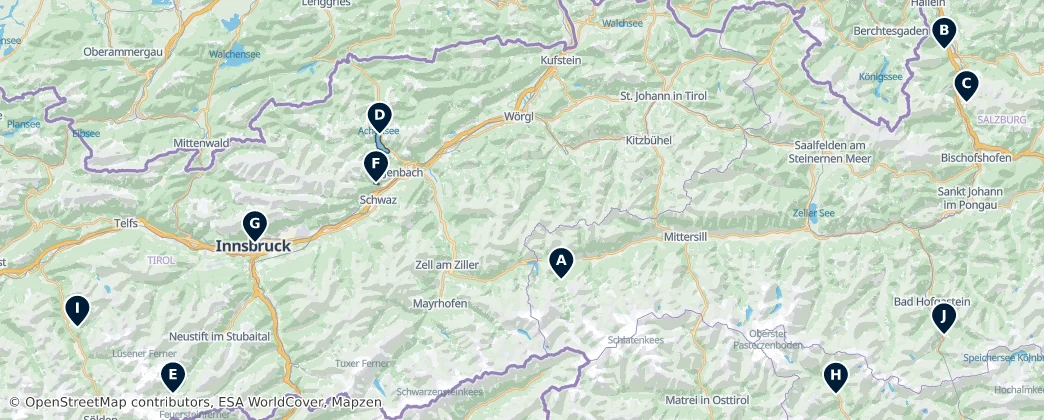 Natural Wonders — Map