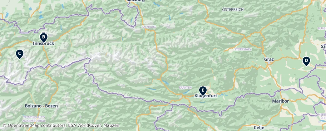 Parks & Recreational Areas — Map