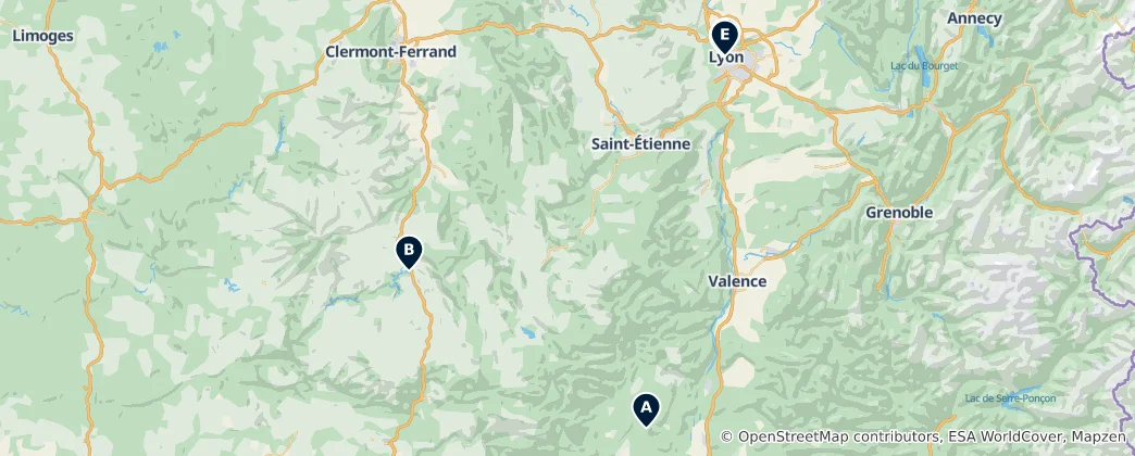Mapa Historical Sites