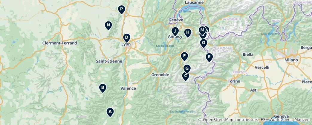 Mapa de Natural Wonders