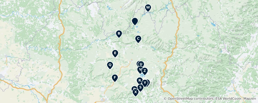 Map of Bridges, Views & Grasslands