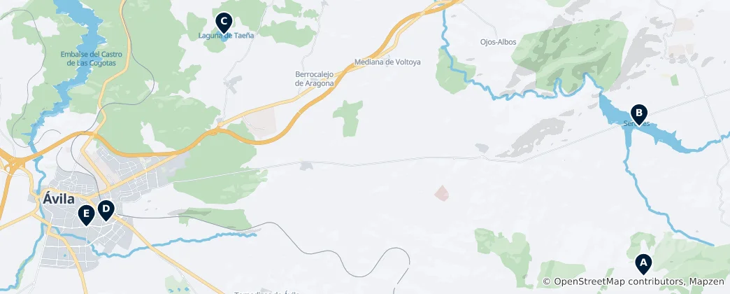 Mapa Parks and Natural Views