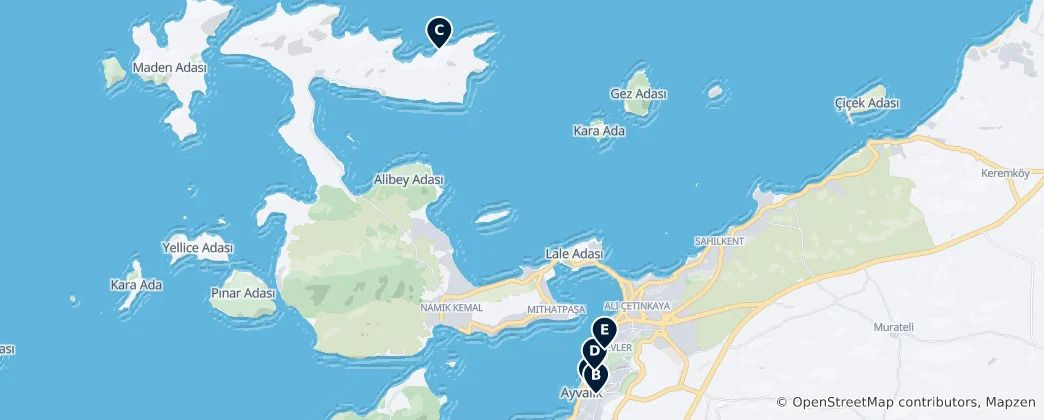 Mappa di Historic Religious Sites