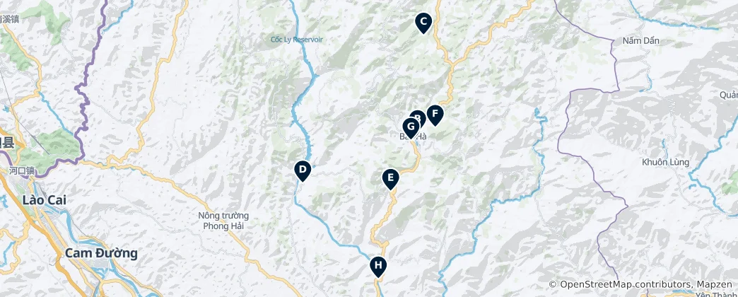 Mappa di Bac Ha Essentials