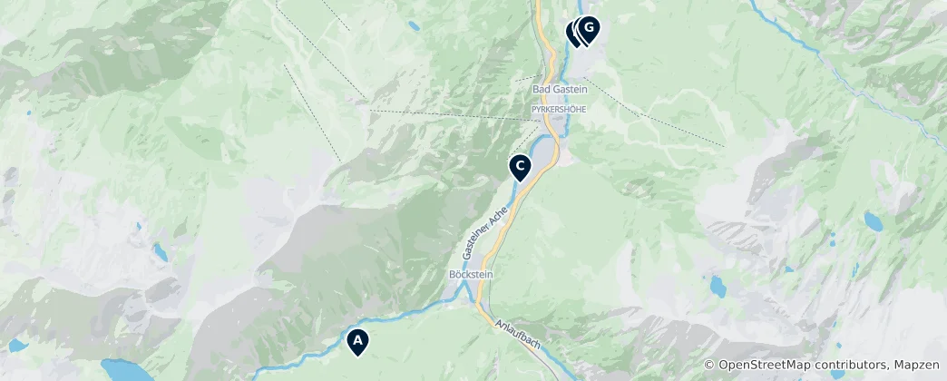 Mapa de Bad Gastein Health & Wellness