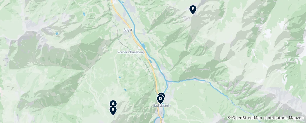 Карта Editor's Choice: Bad Gastein
