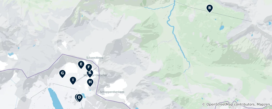 Mapa de Skiing in Bad Gastein