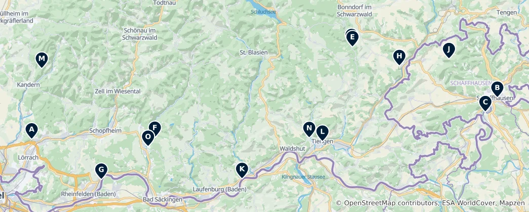 Map of Historic Castles & Ruins