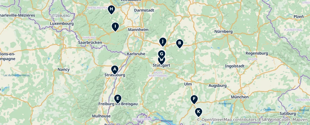 Map of Theatres & Culture Highlights