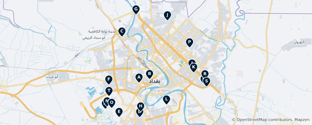Mapa Baghdad Viewpoints