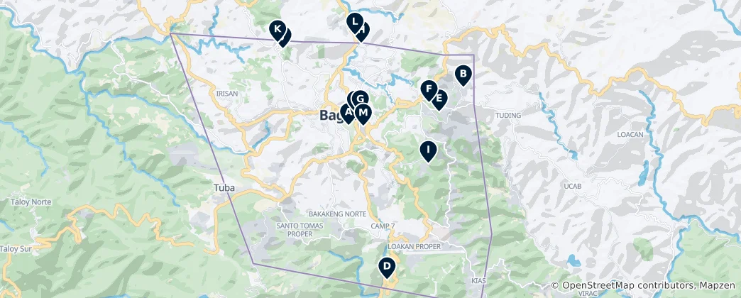 Mapa Baguio Essentials
