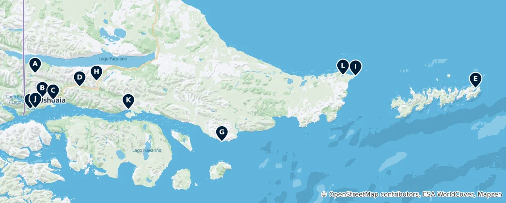 Mapa de Hidden Gems & Lighthouses