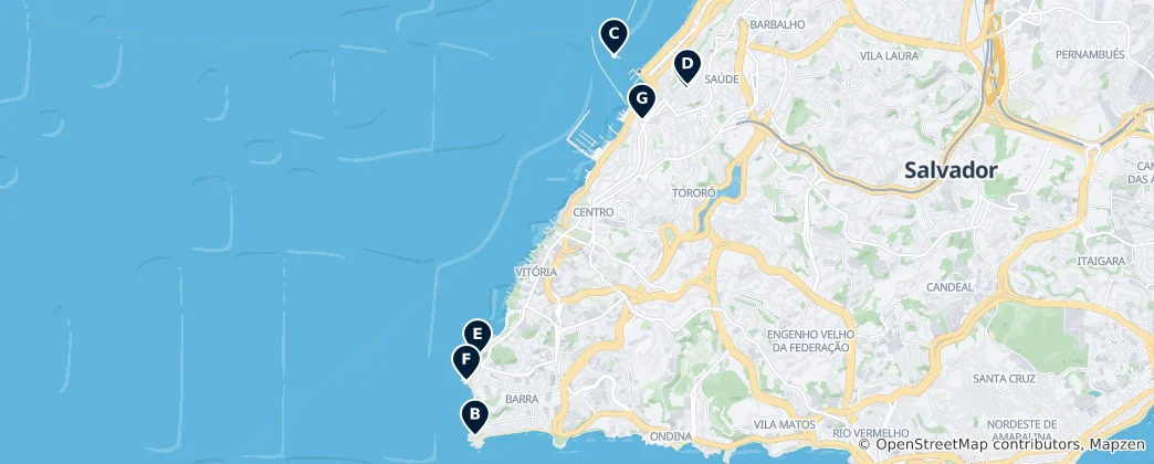 Cultural Heritage of Salvador 지도
