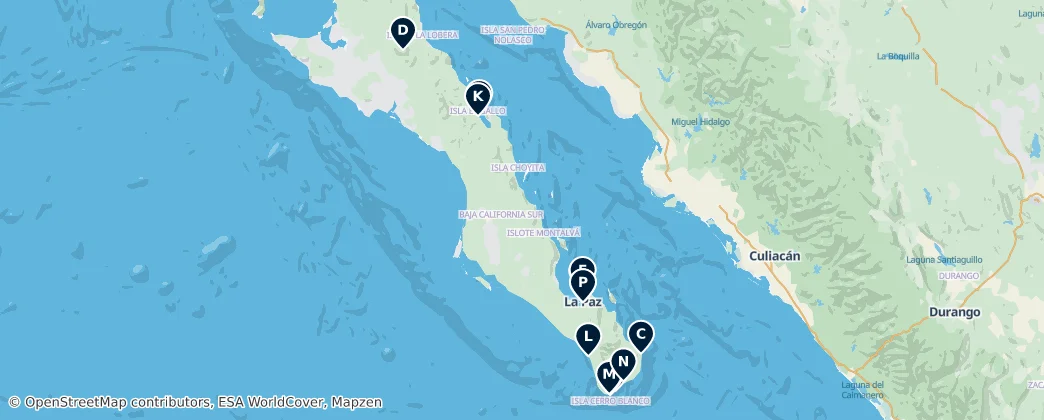 Map of Baja California Sur Unmissables