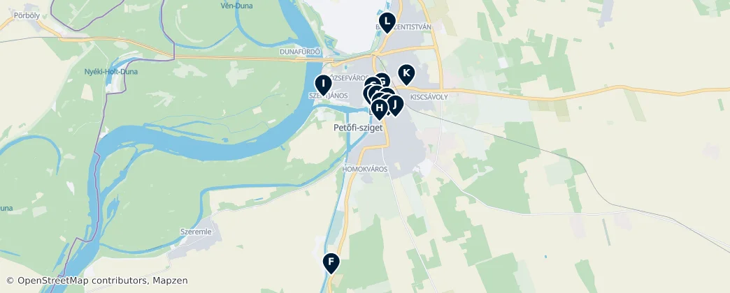 Churches and Monuments — Map