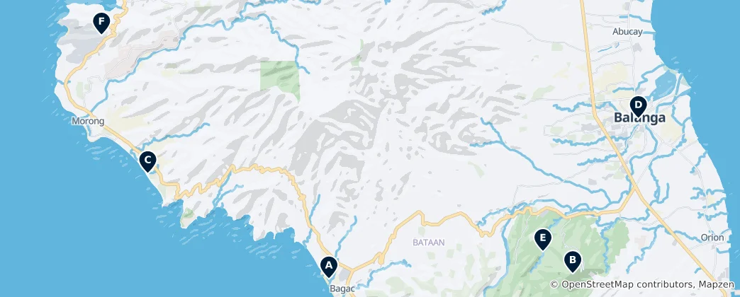 Map of Bataan Essentials