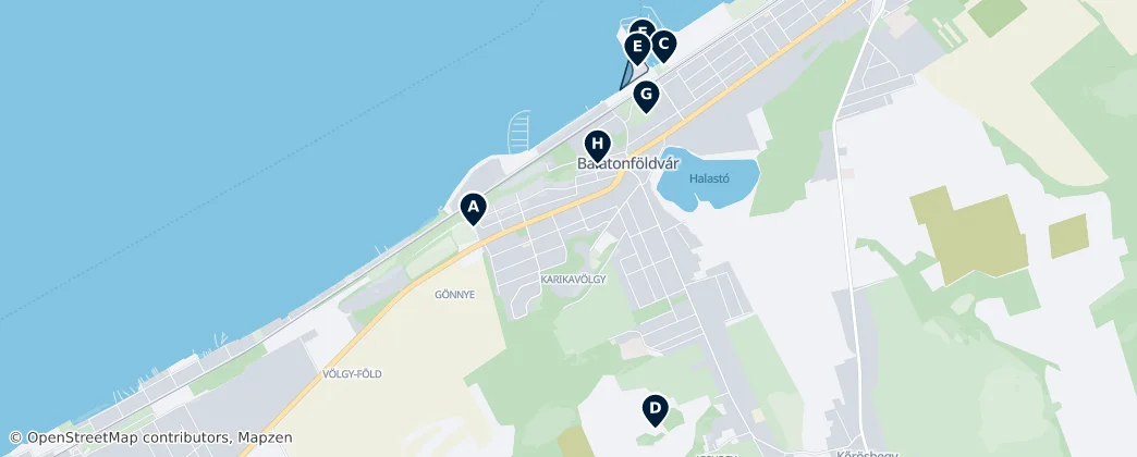 Balatonföldvár Essentials — Mapa