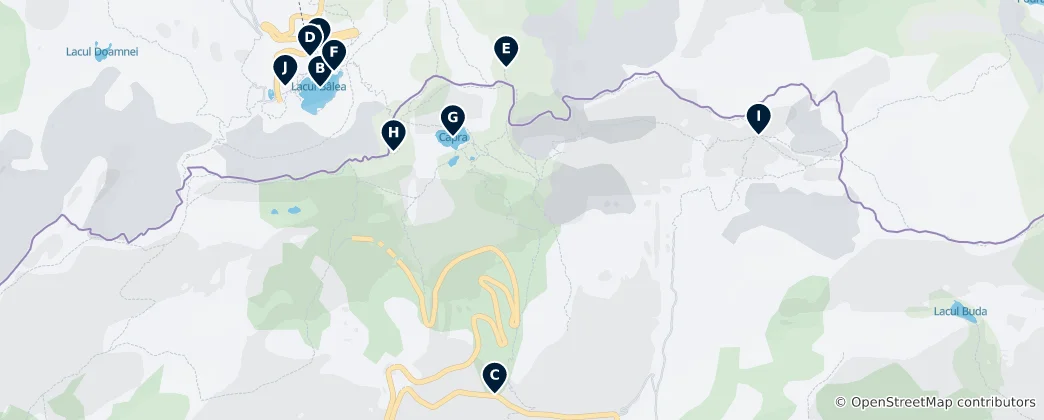 Mappa di Balea Lake Essentials