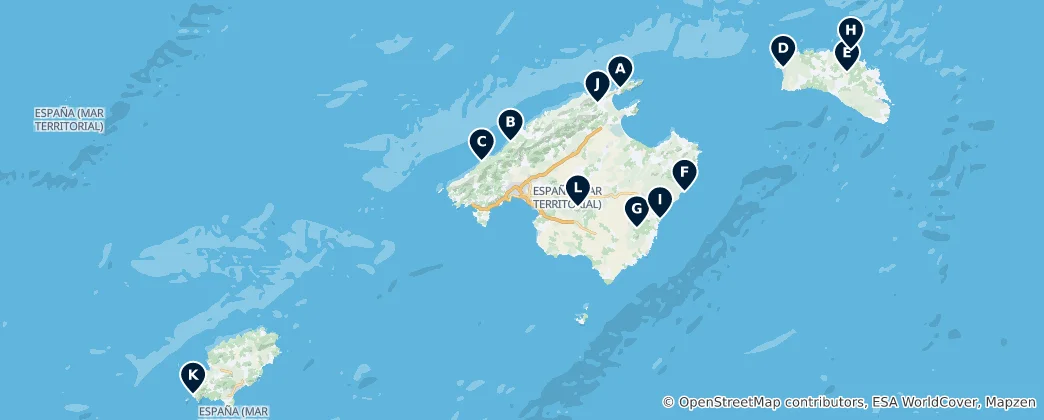 Map of Island Viewpoints and Scenic Spots