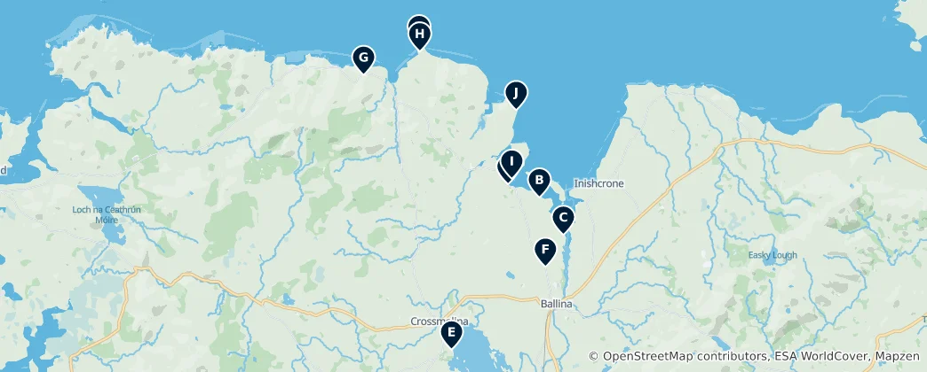 Mapa de North Mayo Heritage & Art