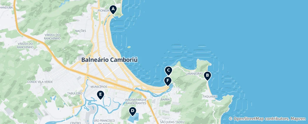 Mapa Parks and Viewpoints