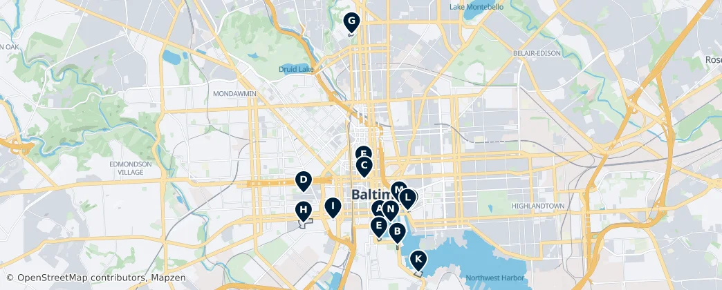 Museums & Art Galleries — Map
