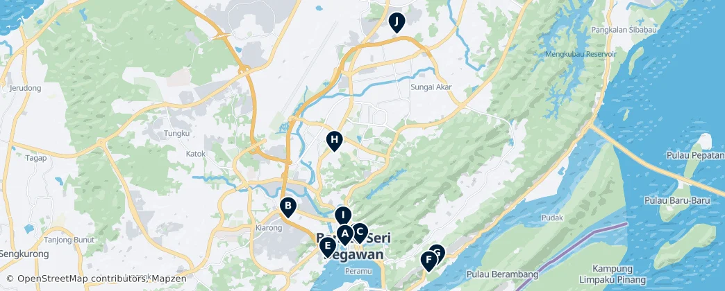 Mosques & Shrines — Map