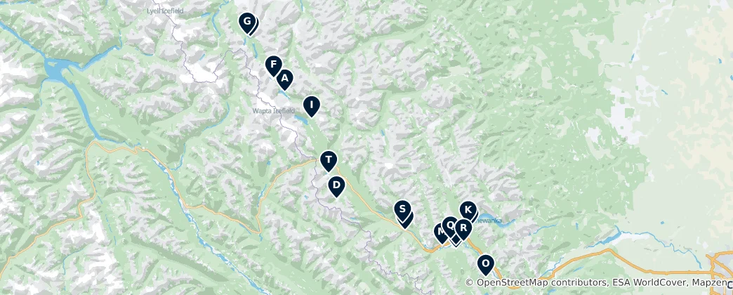 Mappa di Scenic Viewpoints