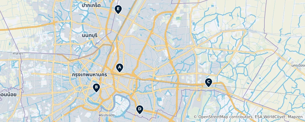 Mapa Nejlepší hotely a hostely