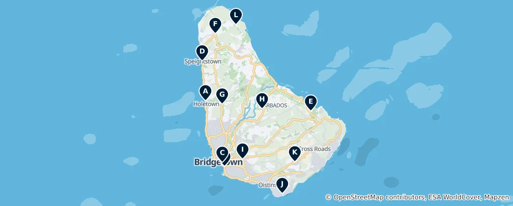 Mapa Historic Churches & Cathedrals
