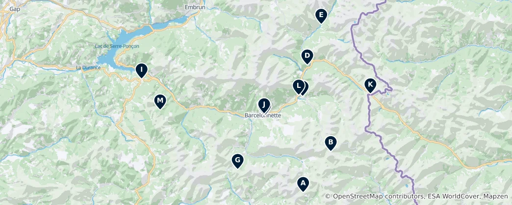Mapa De Barcelonnette Essentials